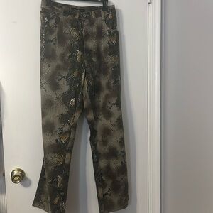 Ashley Stewart Snake Skin Print Pants Size 16W